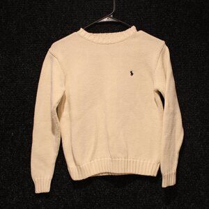 RALPH LAUREN IVORY KIDS SWEATER SIZE MEDIUM